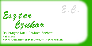 eszter czukor business card